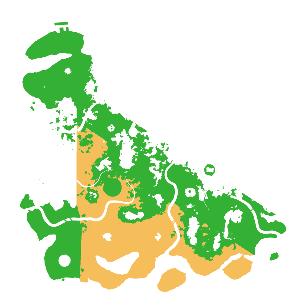 Biome Rust Map: Procedural Map, Size: 4500, Seed: 721876029