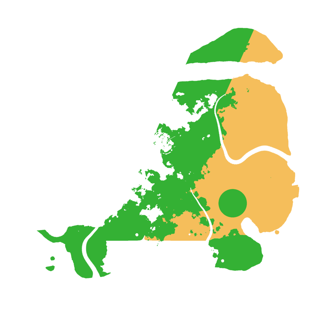 Biome Rust Map: Procedural Map, Size: 3000, Seed: 20057