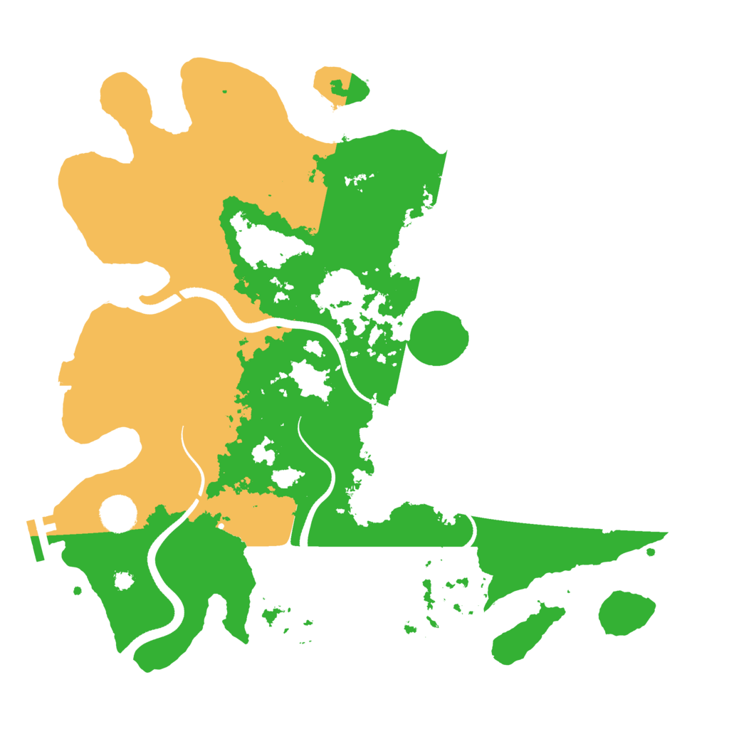 Biome Rust Map: Procedural Map, Size: 3500, Seed: 1432079580