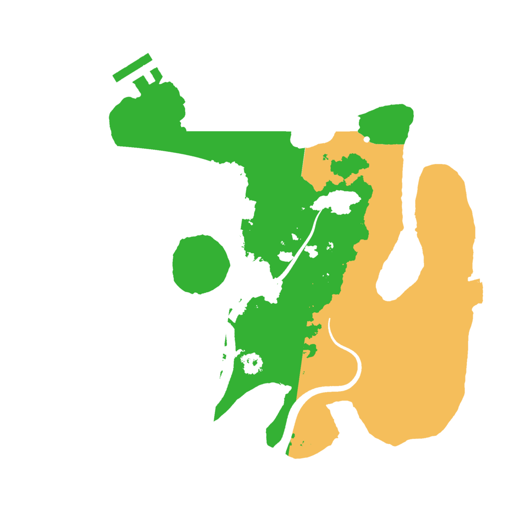 Biome Rust Map: Procedural Map, Size: 2500, Seed: 87263