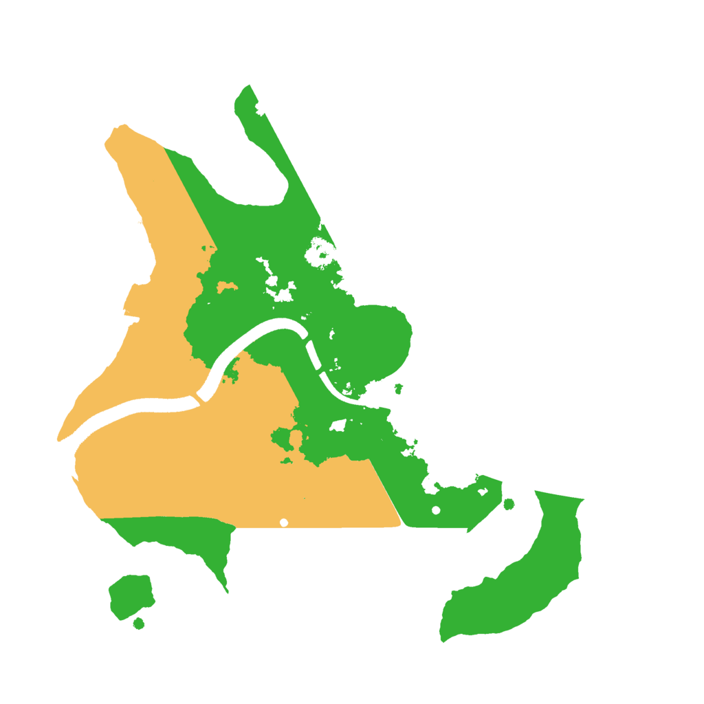 Biome Rust Map: Procedural Map, Size: 2500, Seed: 413462803