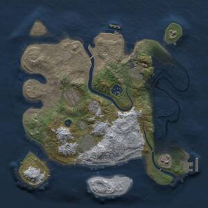 Thumbnail Rust Map: Procedural Map, Size: 3000, Seed: 1787149362, 12 Monuments