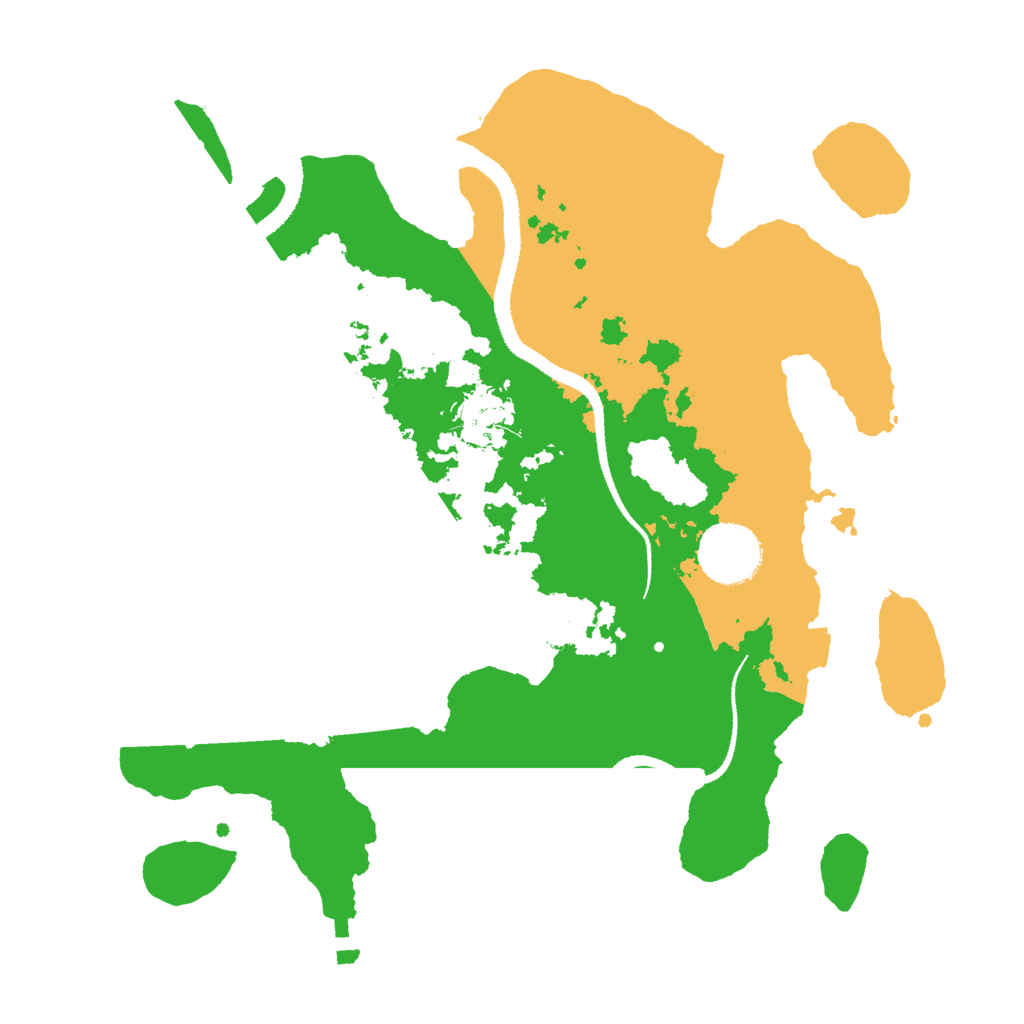 Biome Rust Map: Procedural Map, Size: 3000, Seed: 16832