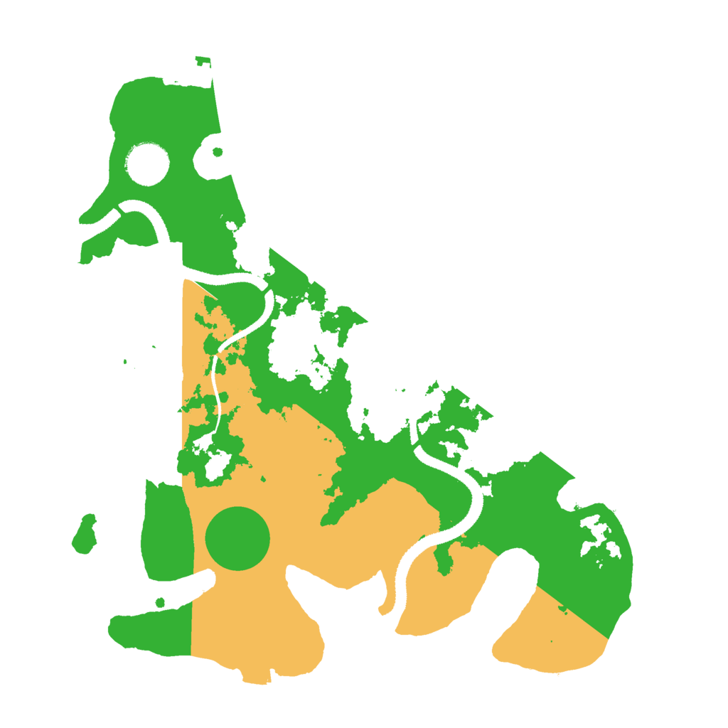 Biome Rust Map: Procedural Map, Size: 3000, Seed: 14620