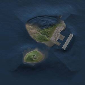 Thumbnail Rust Map: Procedural Map, Size: 1000, Seed: 1543503384, 2 Monuments