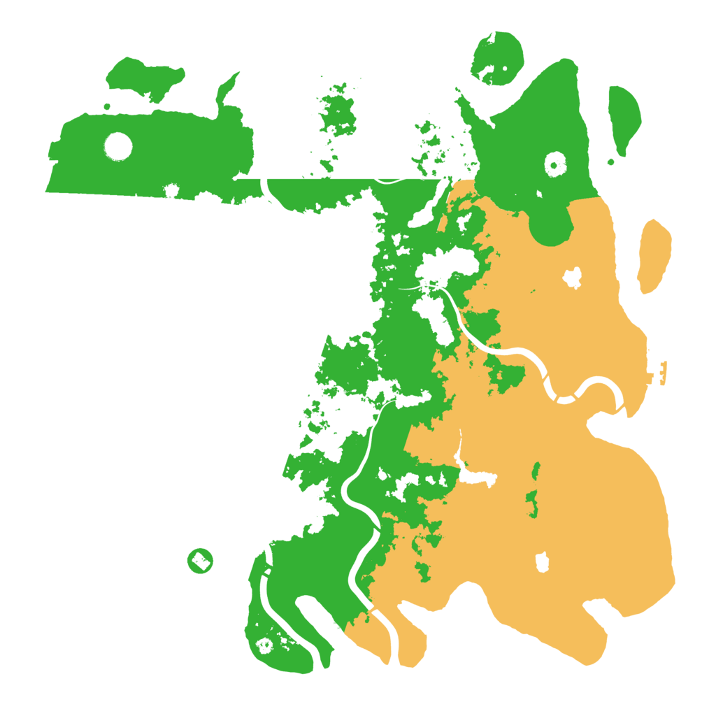 Biome Rust Map: Procedural Map, Size: 4500, Seed: 92153786
