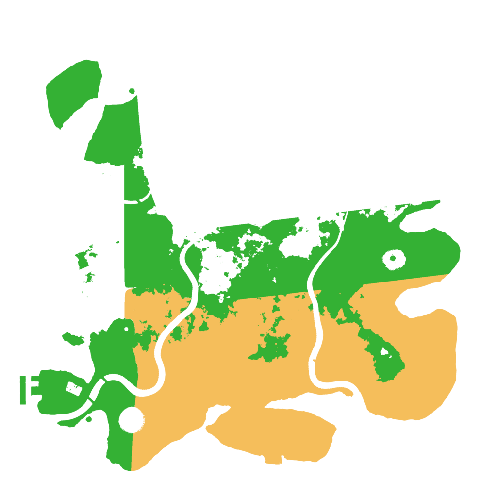 Biome Rust Map: Procedural Map, Size: 3500, Seed: 971263653