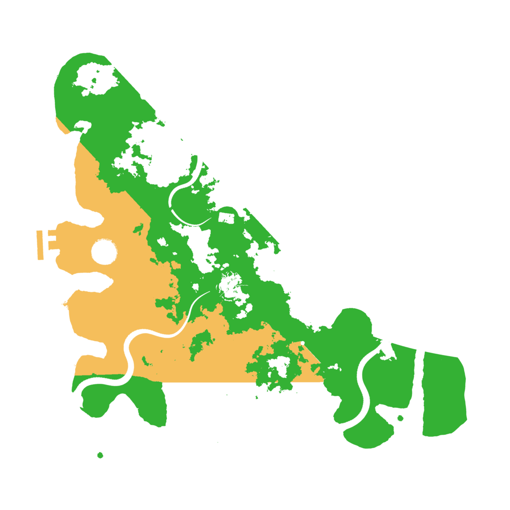 Biome Rust Map: Procedural Map, Size: 3500, Seed: 889900
