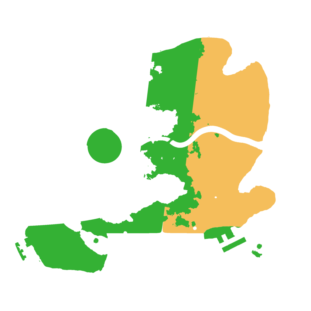Biome Rust Map: Procedural Map, Size: 2500, Seed: 1641348635