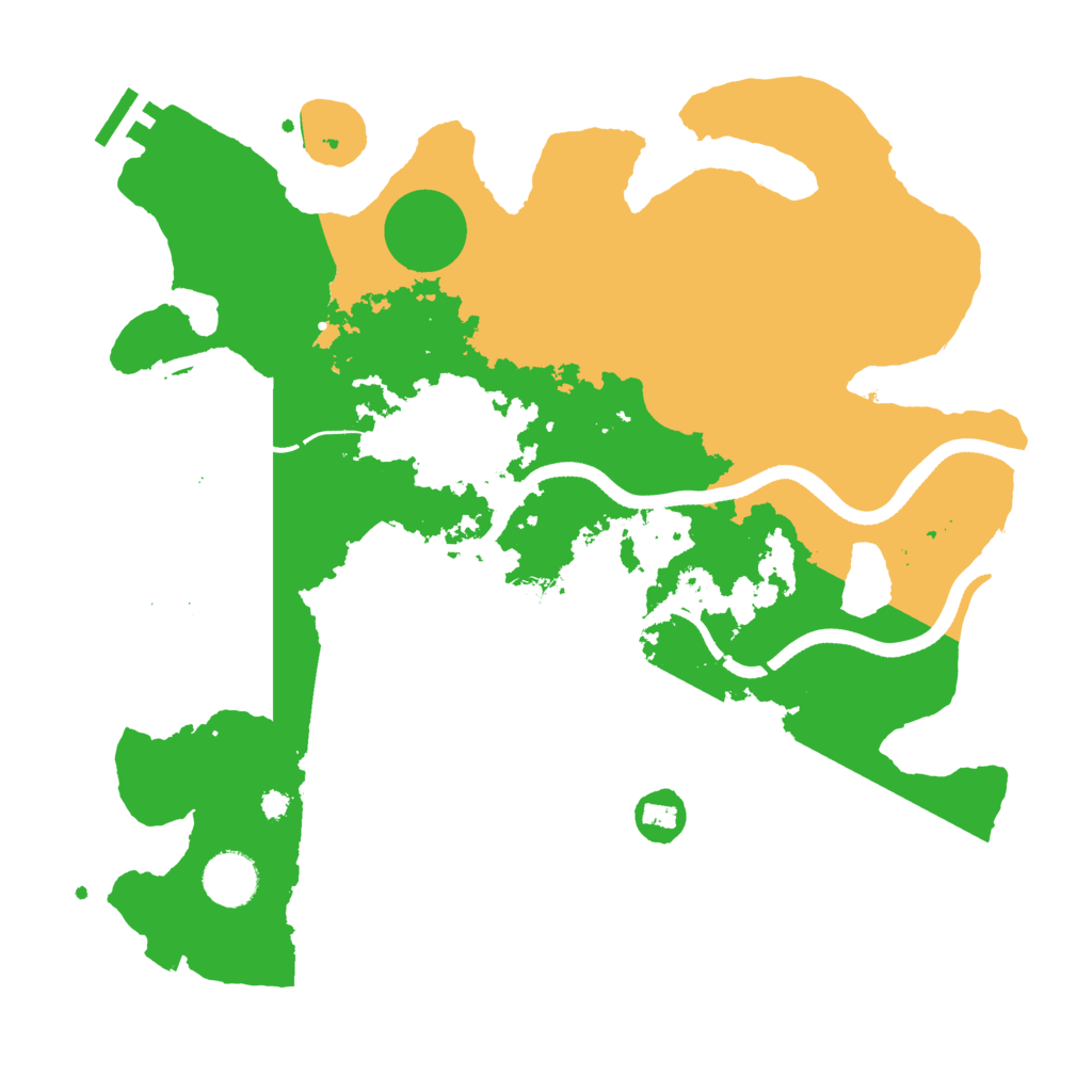 Biome Rust Map: Procedural Map, Size: 3500, Seed: 1025521108