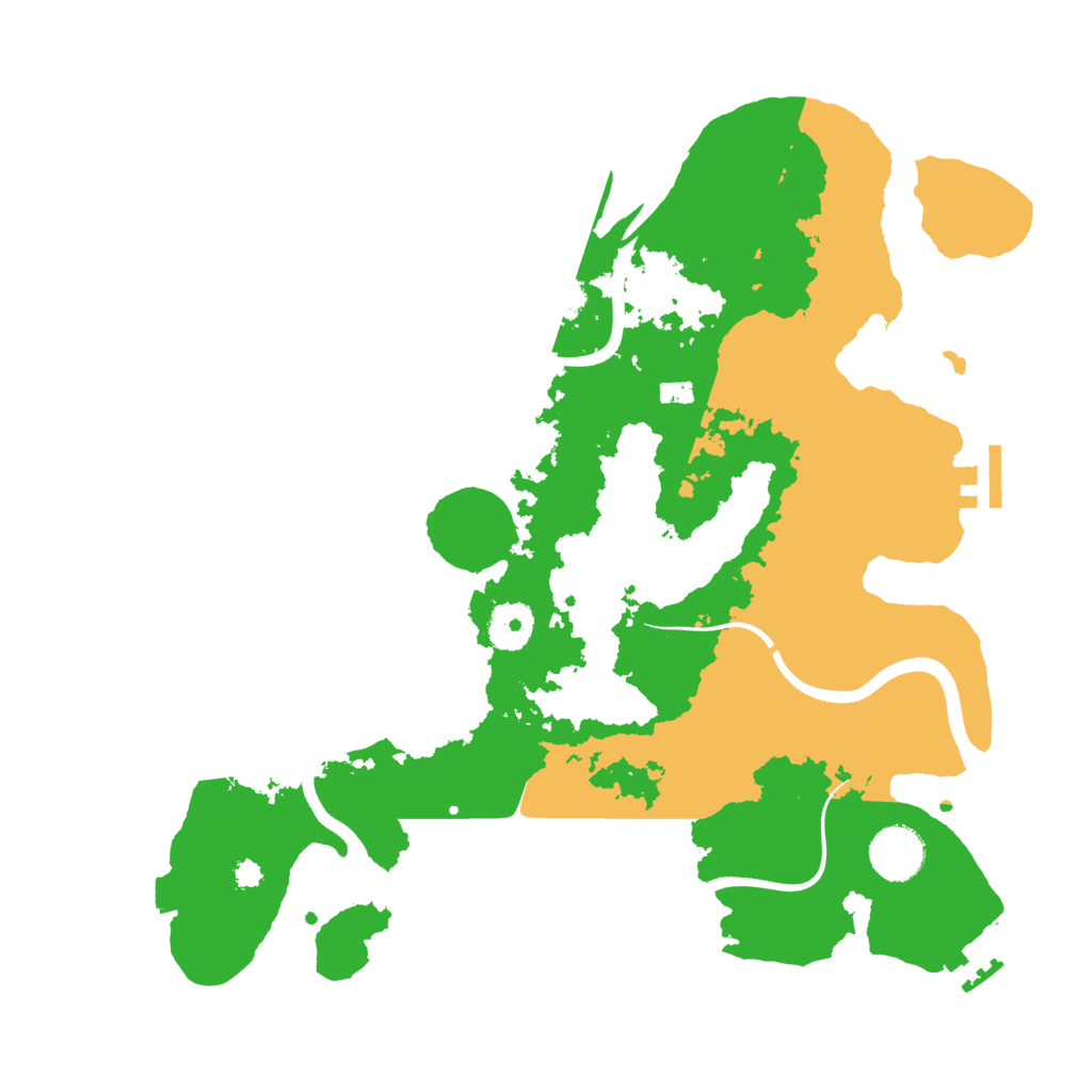 Biome Rust Map: Procedural Map, Size: 3500, Seed: 348730261