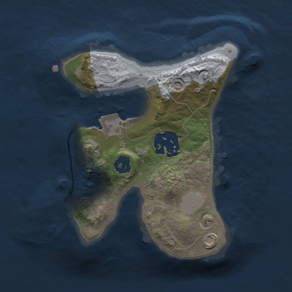 Rust Map: Procedural Map, Size: 1700, Seed: 2049074210, 2 Monuments