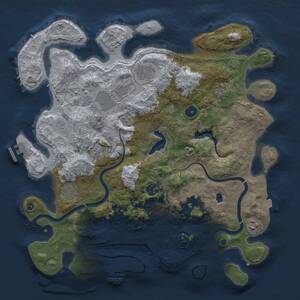 Thumbnail Rust Map: Procedural Map, Size: 4000, Seed: 1994563352, 15 Monuments