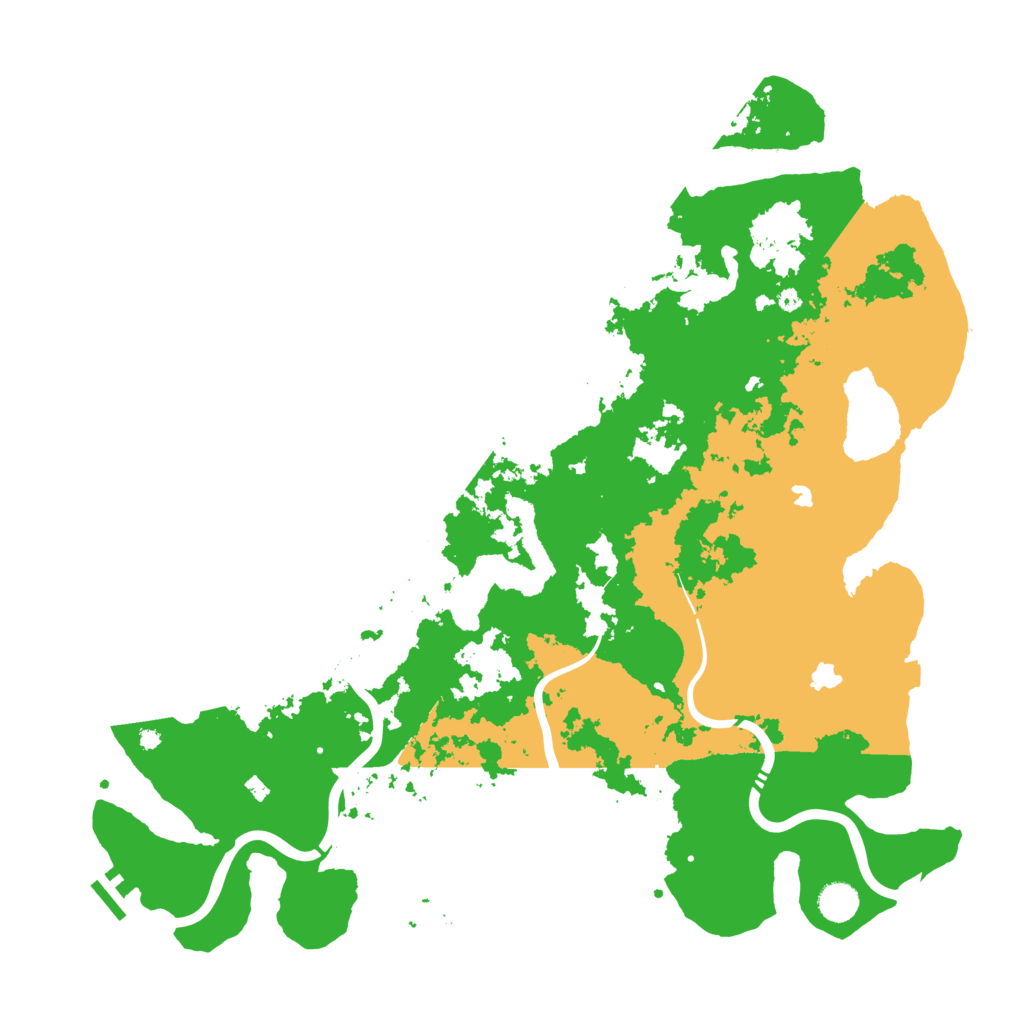 Biome Rust Map: Procedural Map, Size: 4500, Seed: 293373659