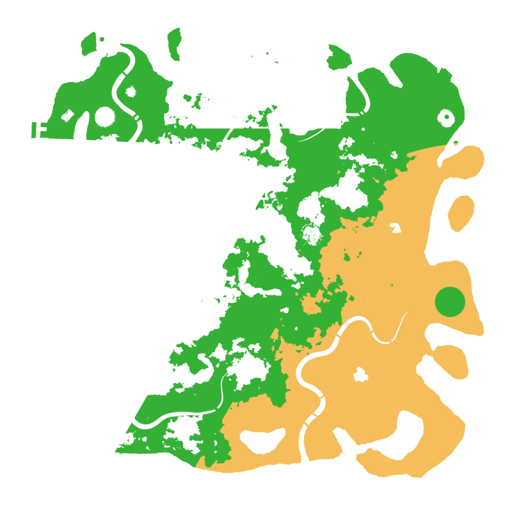 Biome Rust Map: Procedural Map, Size: 4500, Seed: 1061041982