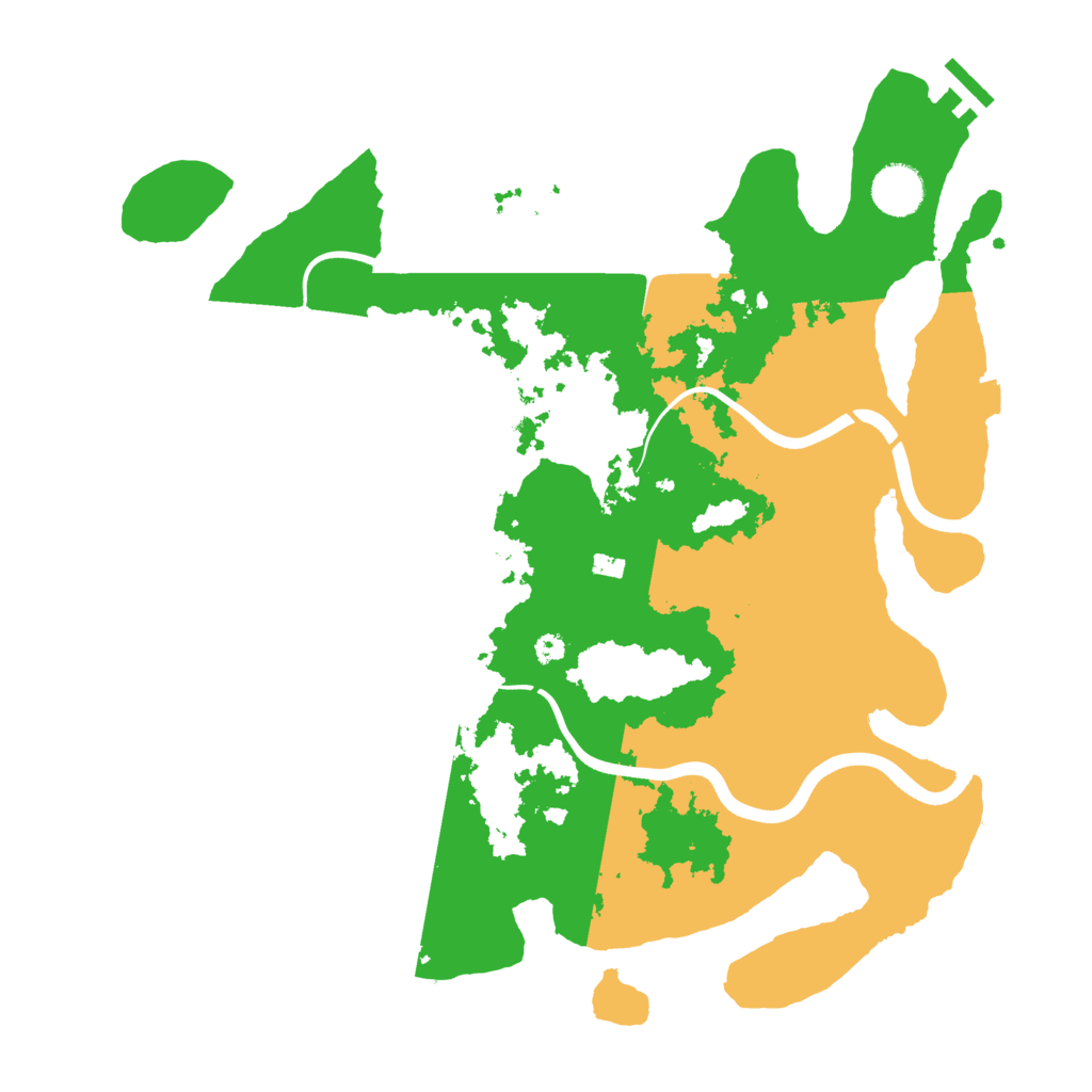 Biome Rust Map: Procedural Map, Size: 3700, Seed: 917101177