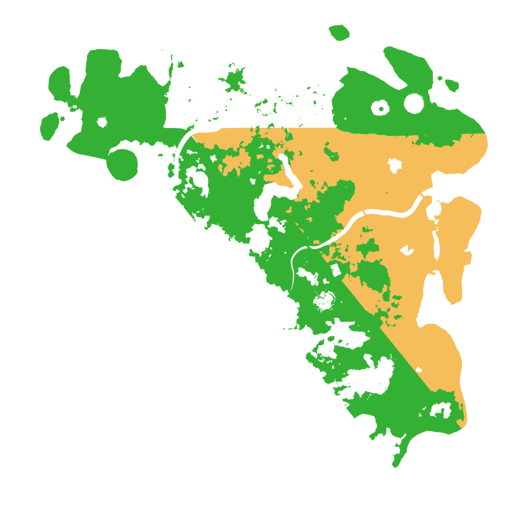 Biome Rust Map: Procedural Map, Size: 4500, Seed: 768505048