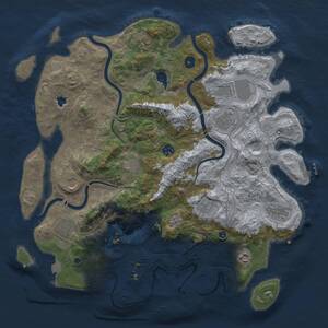 Thumbnail Rust Map: Procedural Map, Size: 4250, Seed: 1459435577, 17 Monuments