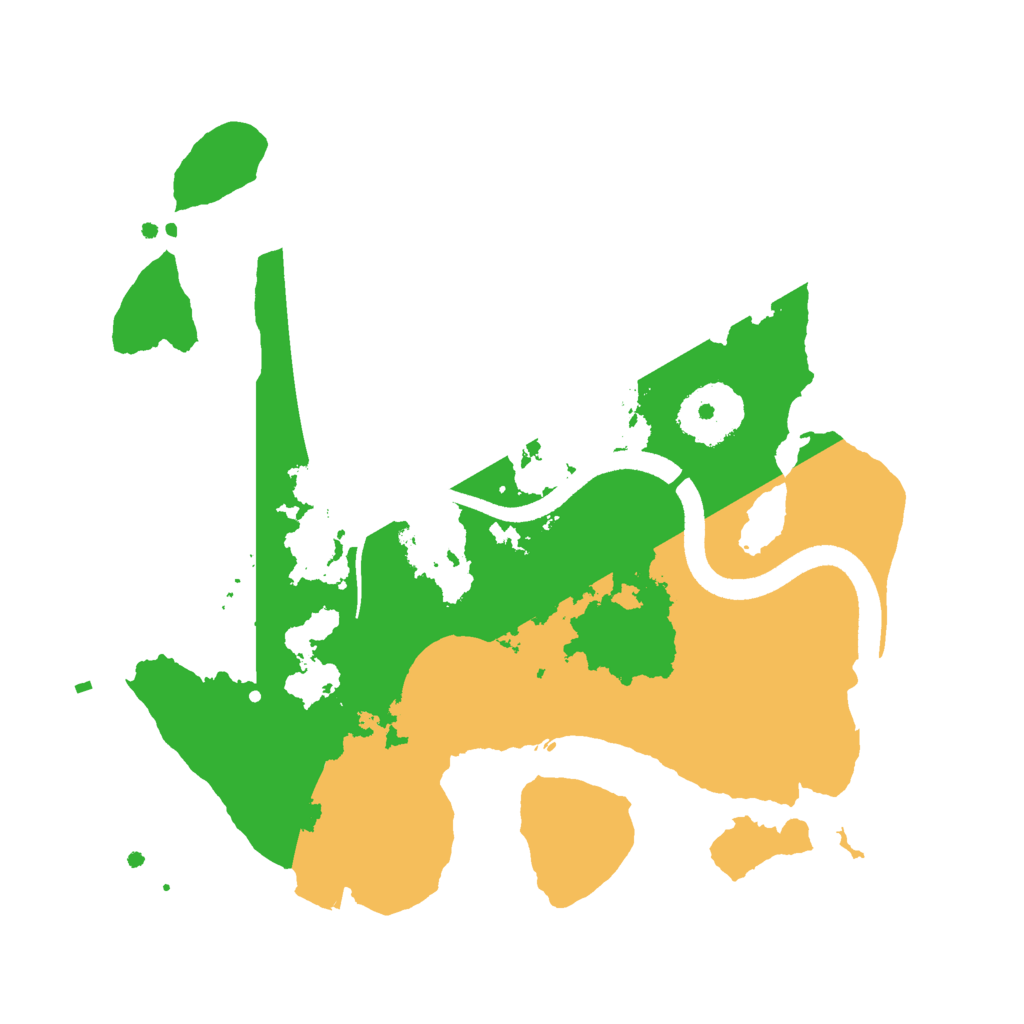 Biome Rust Map: Procedural Map, Size: 2500, Seed: 38847384