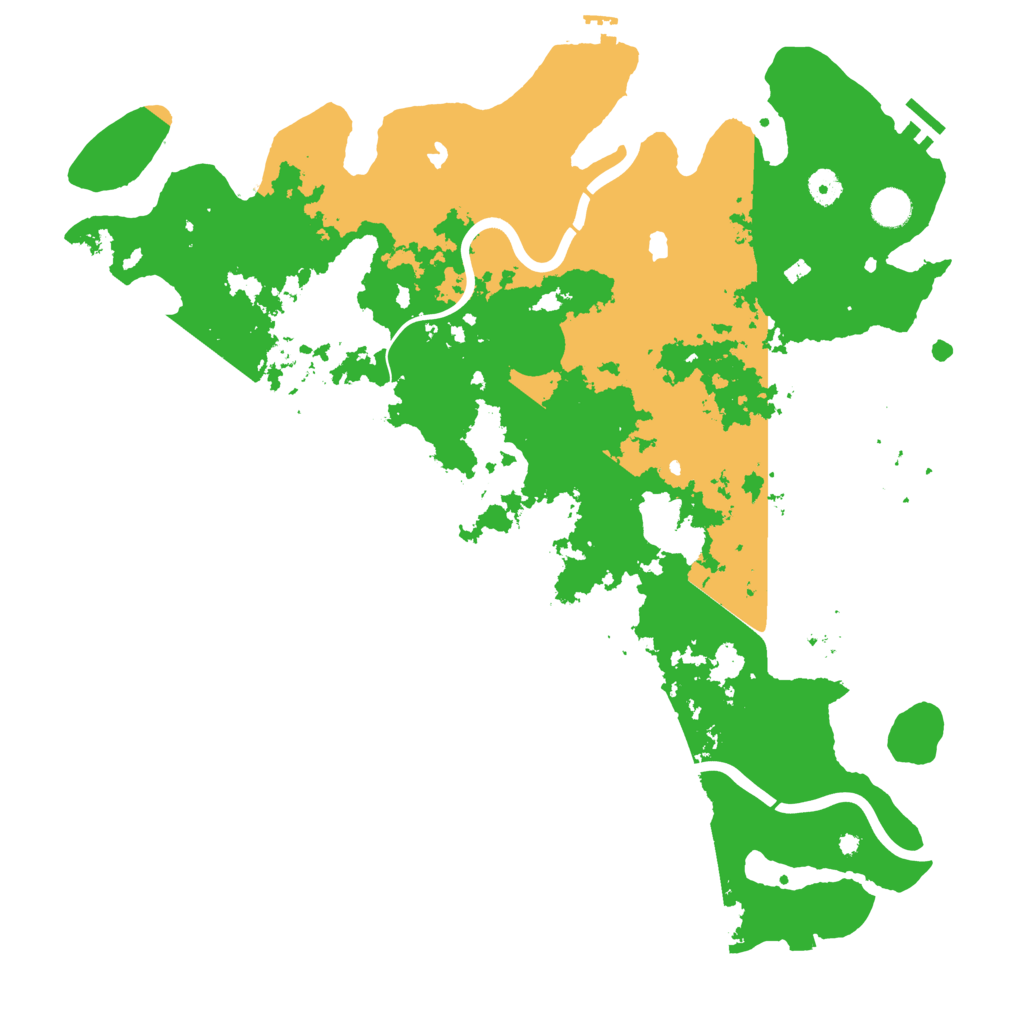 Biome Rust Map: Procedural Map, Size: 4500, Seed: 390843970