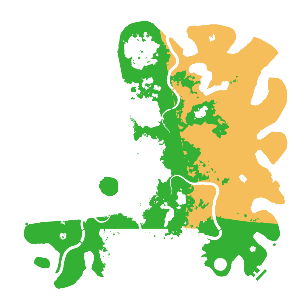 Biome Rust Map: Procedural Map, Size: 4500, Seed: 490385530