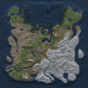 Thumbnail Rust Map: Procedural Map, Size: 4500, Seed: 937128809, 15 Monuments