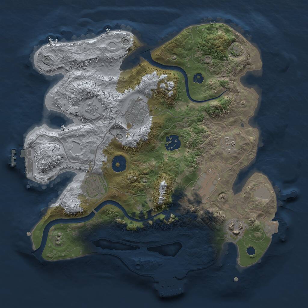Rust Map: Procedural Map, Size: 2900, Seed: 86822, 12 Monuments