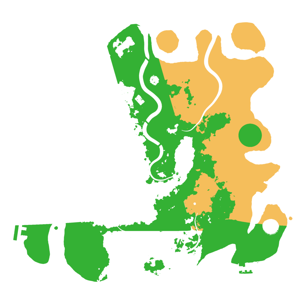 Biome Rust Map: Procedural Map, Size: 3500, Seed: 78954