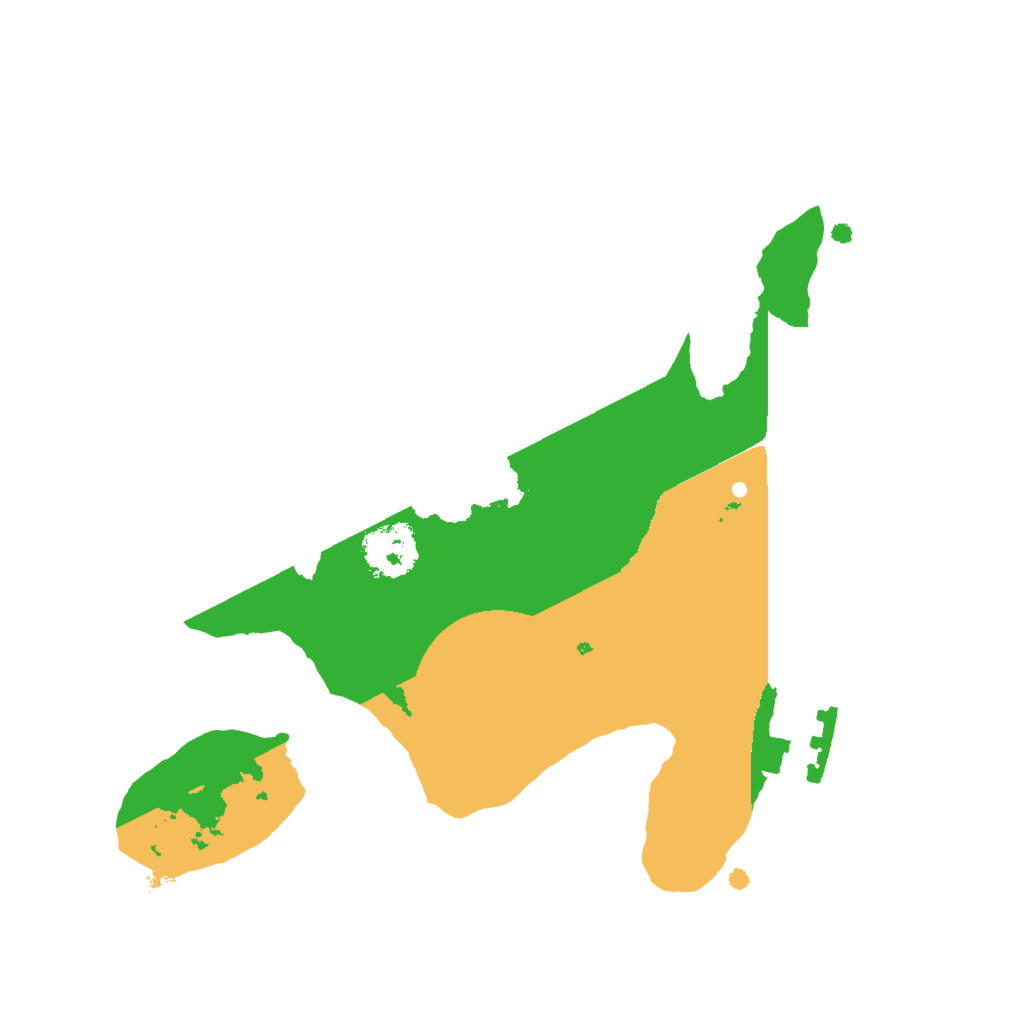 Biome Rust Map: Procedural Map, Size: 2000, Seed: 1338551145