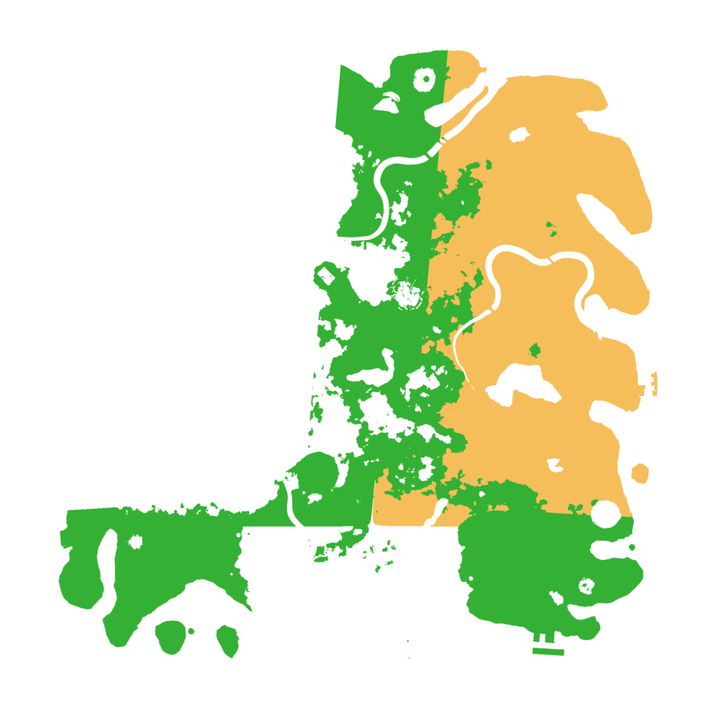 Biome Rust Map: Procedural Map, Size: 4500, Seed: 1677980286