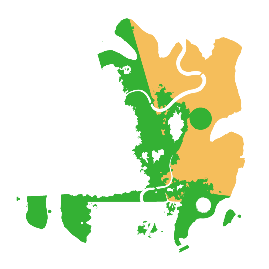 Biome Rust Map: Procedural Map, Size: 3200, Seed: 78954
