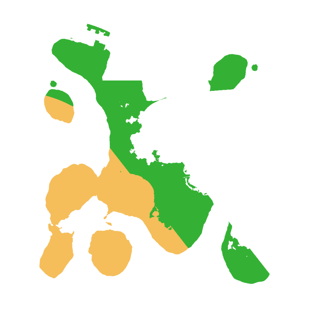 Biome Rust Map: Procedural Map, Size: 2000, Seed: 261564451