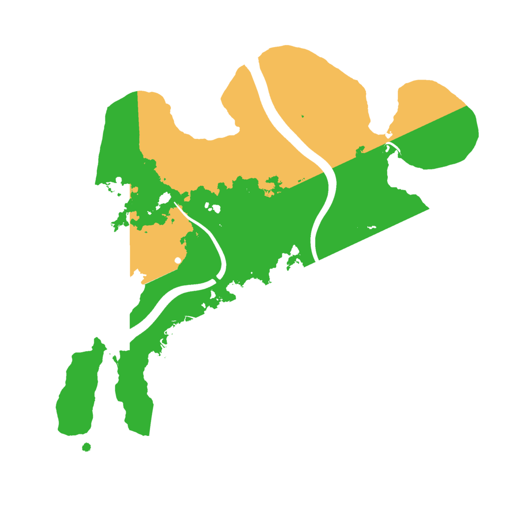 Biome Rust Map: Procedural Map, Size: 2400, Seed: 1423832022