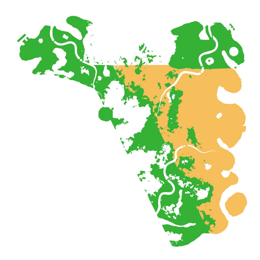 Biome Rust Map: Procedural Map, Size: 5000, Seed: 23232323