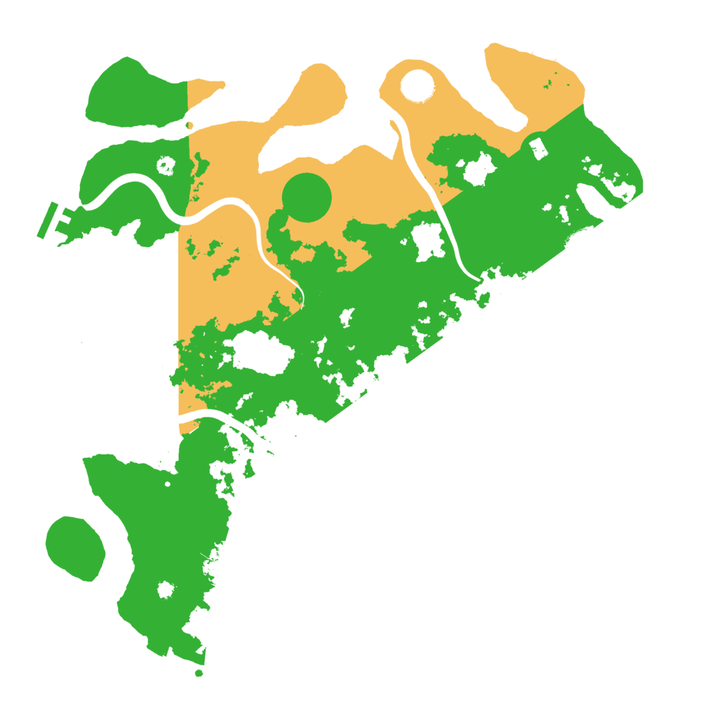 Biome Rust Map: Procedural Map, Size: 3800, Seed: 664728919