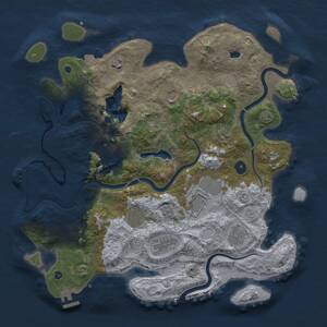 Thumbnail Rust Map: Procedural Map, Size: 4000, Seed: 773540475, 15 Monuments