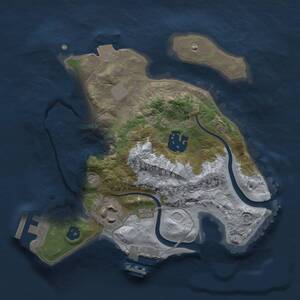 Thumbnail Rust Map: Procedural Map, Size: 2200, Seed: 1559522819, 6 Monuments