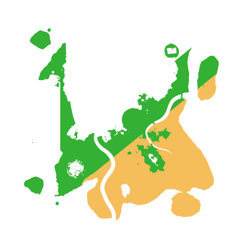 Biome Rust Map: Procedural Map, Size: 2800, Seed: 1284205256