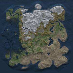 Thumbnail Rust Map: Procedural Map, Size: 4000, Seed: 971183483, 16 Monuments
