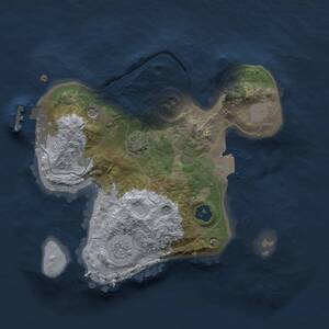 Thumbnail Rust Map: Procedural Map, Size: 2000, Seed: 455835610, 5 Monuments