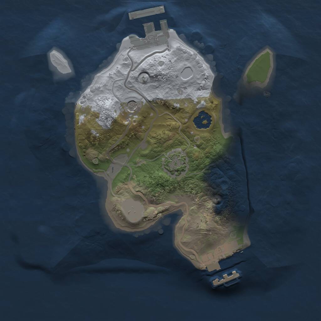 Rust Map: Procedural Map, Size: 1800, Seed: 983375094, 5 Monuments