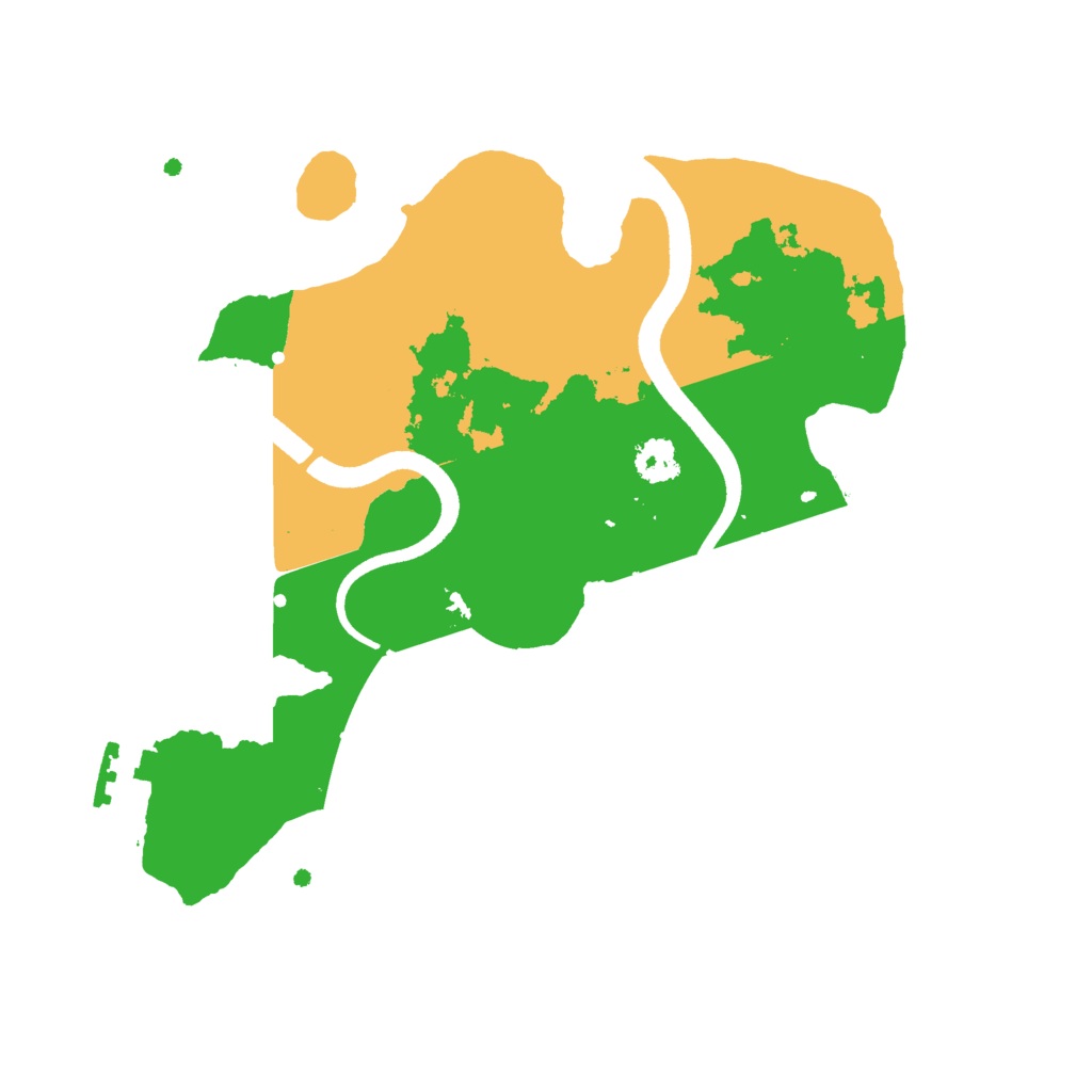 Biome Rust Map: Procedural Map, Size: 2500, Seed: 56129