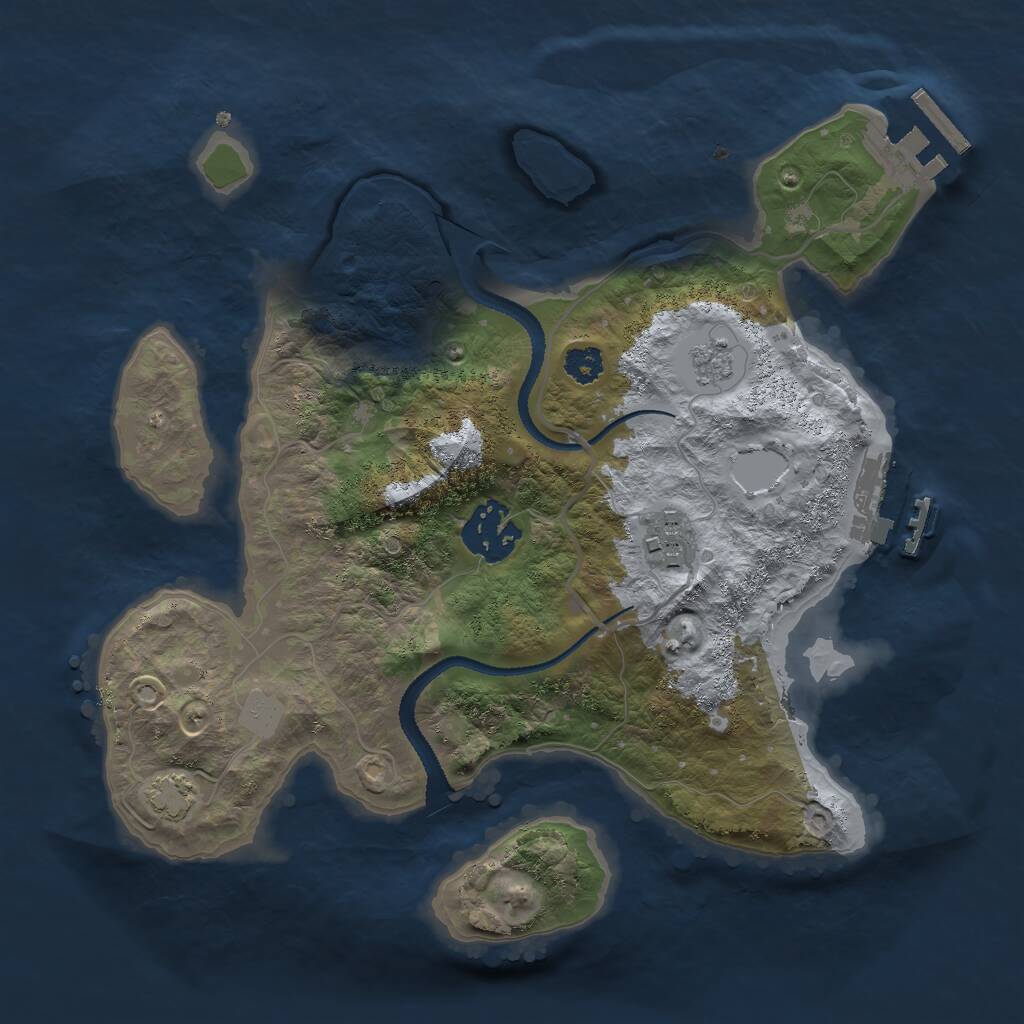 Rust Map: Procedural Map, Size: 2700, Seed: 1768737723, 7 Monuments