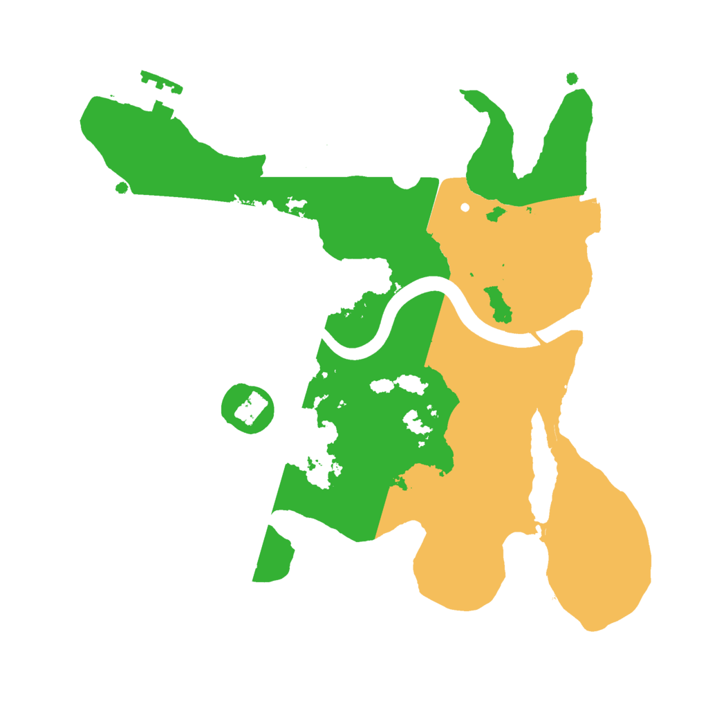 Biome Rust Map: Procedural Map, Size: 2400, Seed: 2058253912