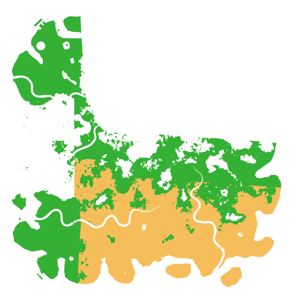 Biome Rust Map: Procedural Map, Size: 6000, Seed: 3543844