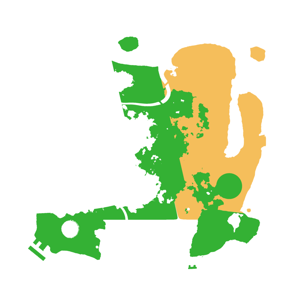 Biome Rust Map: Procedural Map, Size: 3000, Seed: 133333332
