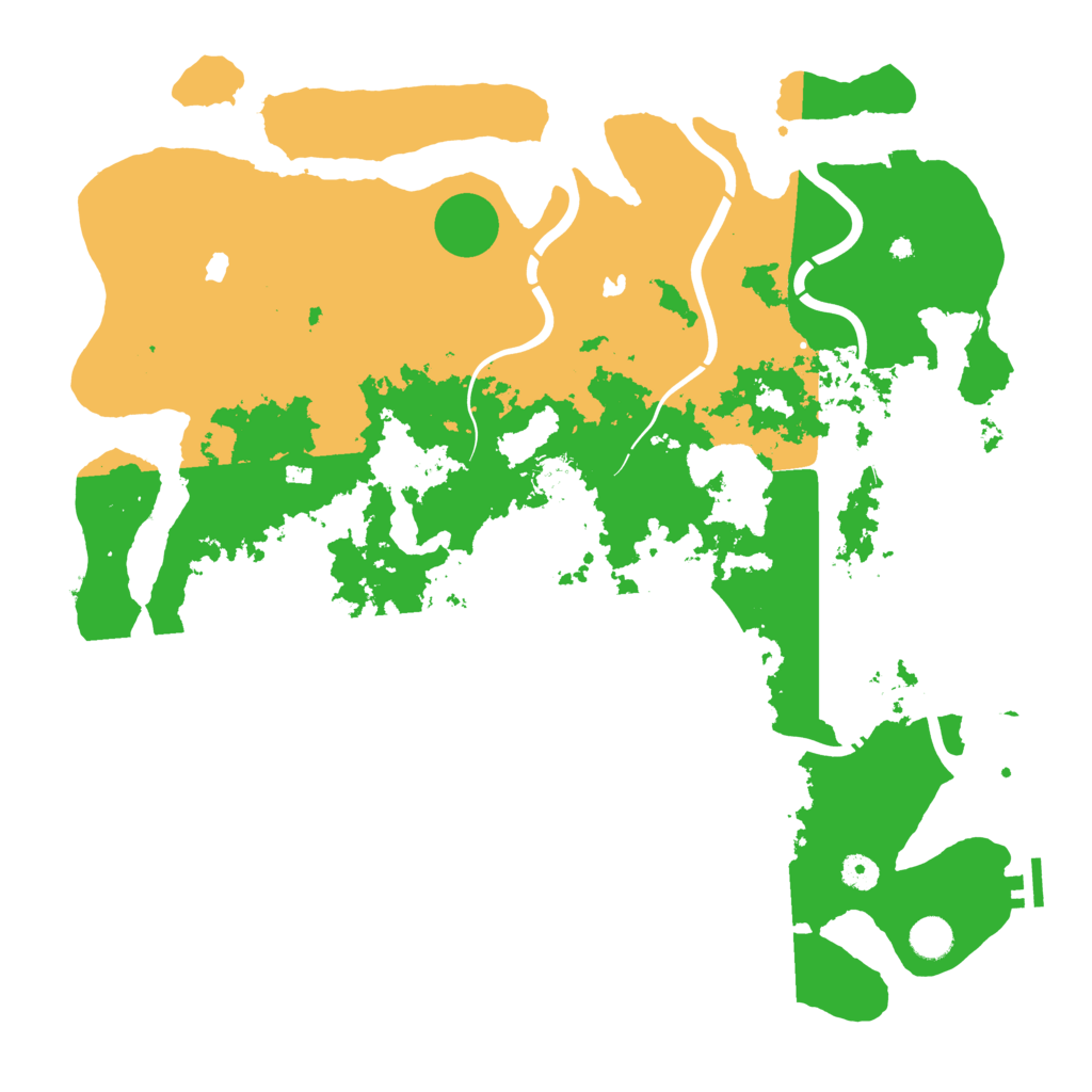 Biome Rust Map: Procedural Map, Size: 4500, Seed: 51986