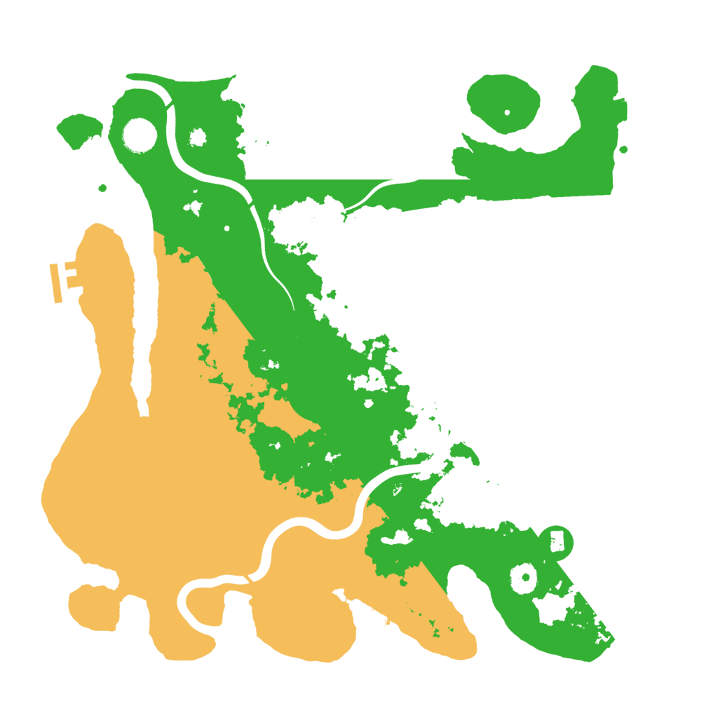 Biome Rust Map: Procedural Map, Size: 3700, Seed: 1134491634