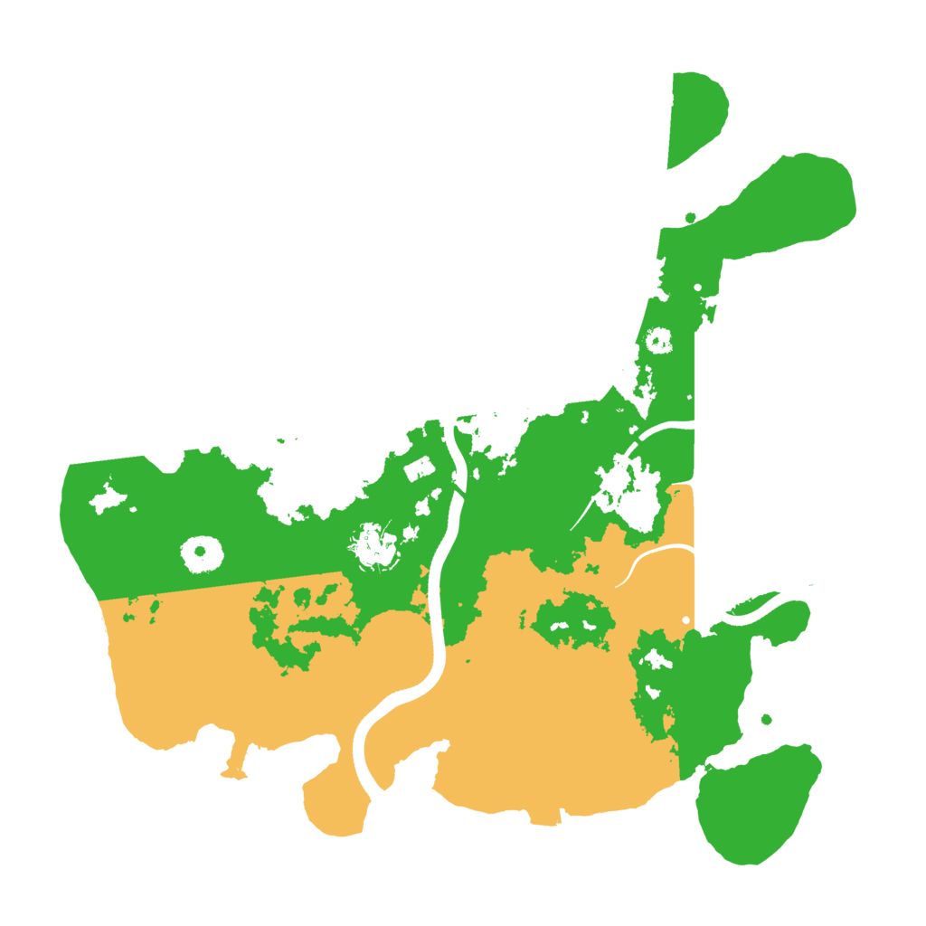 Biome Rust Map: Procedural Map, Size: 3500, Seed: 2273