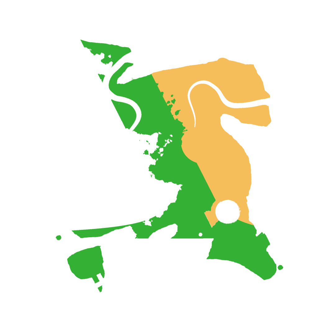 Biome Rust Map: Procedural Map, Size: 2500, Seed: 2144582296